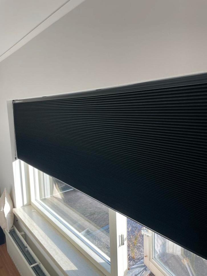 Plissegordijnen Top Down Bottom Up VENETA, Huis en Inrichting, Stoffering | Gordijnen en Lamellen, Nieuw, 100 tot 150 cm, Zwart