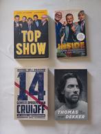 4 voetbalboeken top show, inside, cruiff, Ophalen of Verzenden, Zo goed als nieuw, Balsport