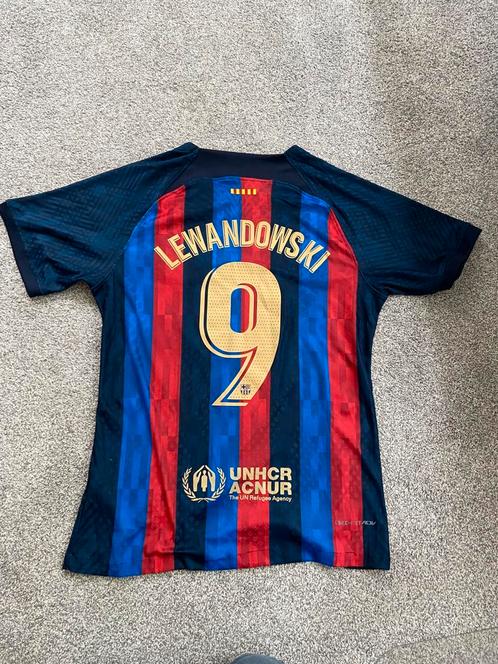Origineel FC Barcelona 22/23 Lewandowski L voetbalshirt, Sport en Fitness, Voetbal, Zo goed als nieuw, Shirt, Ophalen of Verzenden