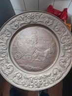 Koperen bord 59cm - Koets en paard, Antiek en Kunst, Ophalen of Verzenden