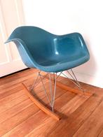 Eames fiber RAR rocking chair PETROL, Blauw, Zo goed als nieuw, Eén, Jaren 70