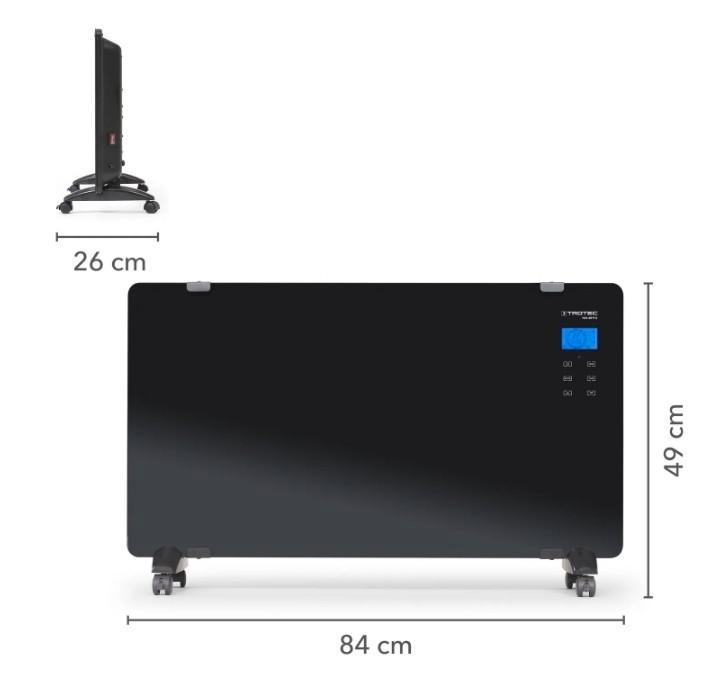 Trotec TCH 2011 E Glasconvector - 2000W - Designradiator, Huis en Inrichting, Kachels, Overige soorten, Elektrisch, Ophalen