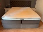 Swiss Sense Boxspring 180x200 - Goede Staat!, Huis en Inrichting, Ophalen, Gebruikt, Bruin, Tweepersoons
