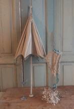 Antieke parasol , crème , met kwastje, Ophalen of Verzenden, Dames