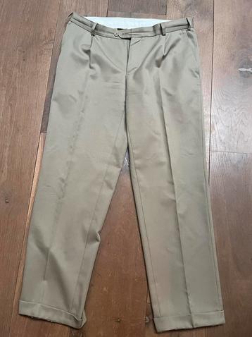 Luxe Beige Broek maat 50 wol mix beschikbaar voor biedingen