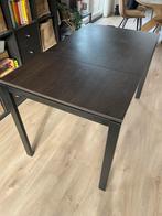 Uitschuifbare eettafel Ikea, donkerbruin, Huis en Inrichting, Tafels | Eettafels, Ophalen, Overige materialen, Gebruikt, 100 tot 150 cm