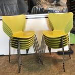 12 IZGS lime Fritz Hansen 3107 vlinder stoel stoelen chairs, Huis en Inrichting, Stoelen, Ophalen, Bruin, Zo goed als nieuw, Nvt