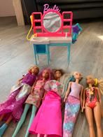 Barbie Poppen Set met Kaptafel, Ophalen of Verzenden, Gebruikt, Barbie