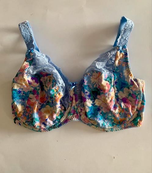 Prima donna 90G madison full cup blue bloemetje, Kleding | Dames, Ondergoed en Lingerie, BH, Blauw, Verzenden