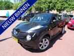 Nissan Juke 1.6 Acenta Eco van 2e eigenaar (bj 2011), Euro 5, 4 cilinders, Zwart, Origineel Nederlands