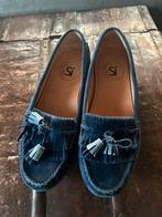 Si mocassins blauw 39, Ophalen of Verzenden, Zo goed als nieuw, Blauw, Sneakers of Gympen