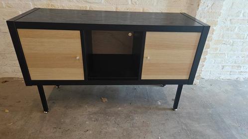 TV meubel zwart houtlook 111cm, Huis en Inrichting, Kasten | Televisiemeubels, Gebruikt, Minder dan 100 cm, 50 tot 100 cm, 25 tot 50 cm