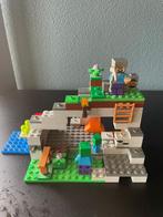 Lego minecraft De zombiegrot 21141, Ophalen of Verzenden, Zo goed als nieuw, Losse stenen, Lego
