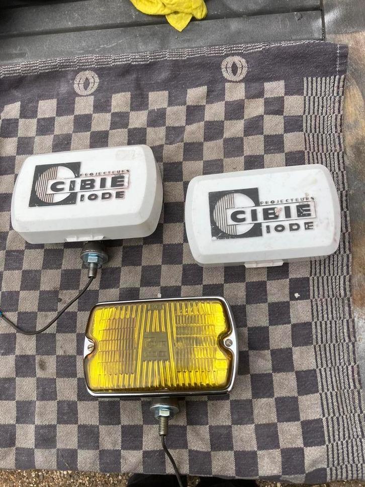 Oldtimer 2 Cibie mistlampen met covers type 35, Auto-onderdelen, Verlichting, Gebruikt, Ophalen of Verzenden
