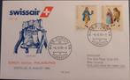 Luchtpost Zwitserland Swiss Air Zurich - Philadelphia 1990, Postzegels en Munten, Ophalen of Verzenden, Envelop