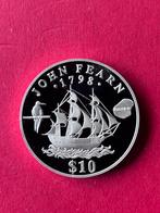 Nauru 10 Dollars 1994 Proof 0,925 zilver 31.47 grams, Ophalen of Verzenden, Zilver