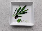 Tapas Bord 12 x12 cm. Olives PPD, Huis en Inrichting, Ophalen of Verzenden, Zo goed als nieuw, Bord(en), Overige stijlen