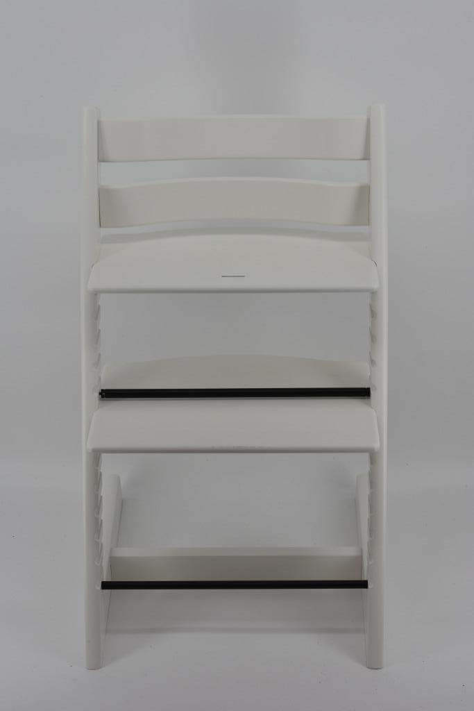 Stokke Tripp Trapp Wit – Refurbished nieuw model, Kinderen en Baby's, Kinderstoelen, Gebruikt, Meegroeistoel, Aanschuifbaar, Afneembaar eetblad