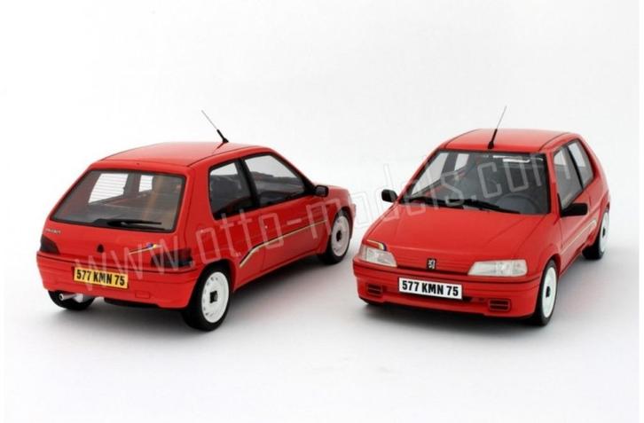 Peugeot 106 rallye Rouge Vallelunga ottomobile OT527 NEW OVP, Hobby en Vrije tijd, Modelauto's | 1:18, Nieuw, Auto, OttOMobile