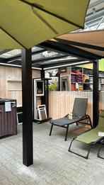 Vrijstaande glazen Overkapping Aluminium met platdak, Ophalen of Verzenden, Zo goed als nieuw, Veranda