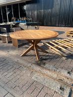 Tuintafel Teak. 150 rond en 75 hoog. Showmodel., Ophalen, Zo goed als nieuw, Rechthoekig