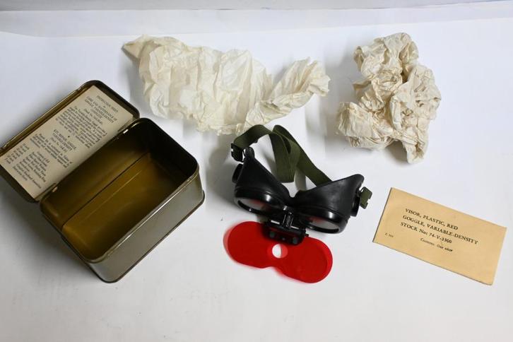 1944 USAF polaroid luchtmacht gunner bril wo2 amerika, Verzamelen, Militaria | Tweede Wereldoorlog, Luchtmacht, Overige typen