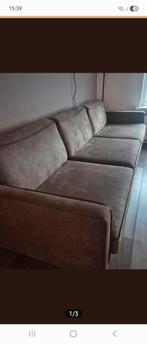 Bruine bank + stoel, Ophalen of Verzenden, Gebruikt