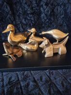 Zes bronzen dierbeelden, Ophalen of Verzenden, Gebruikt