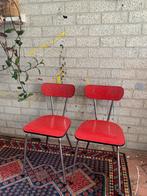 Formica Stoeltjes - Setje of alle 5!, Huis en Inrichting, Stoelen, Ophalen, Gebruikt, Zwart, Metaal