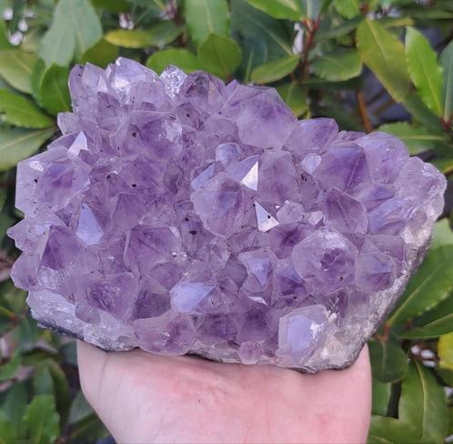 Prachtige Amethist cluster edelstenen verzameling edelsteen, Verzamelen, Mineralen en Fossielen, Mineraal, Ophalen of Verzenden