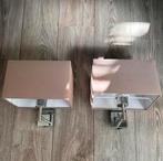 2x wandlamp taupe kleur, Huis en Inrichting, Lampen | Wandlampen, Ophalen