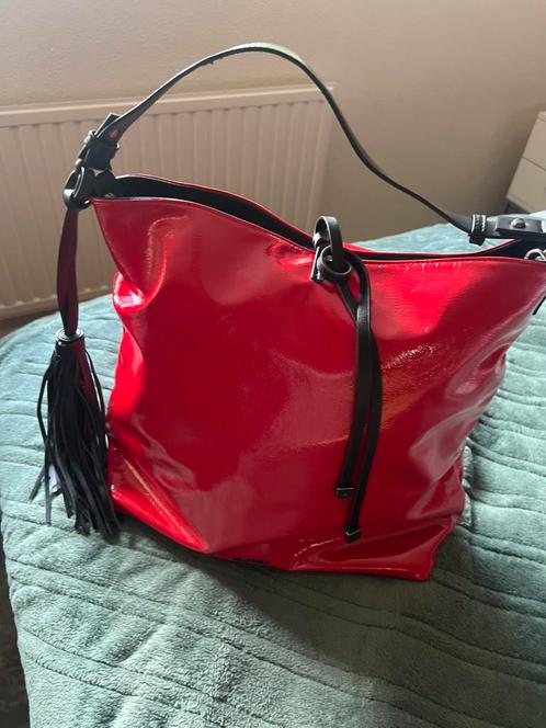 Emily&Noah Rode Dames Handtas., Sieraden, Tassen en Uiterlijk, Tassen | Reistassen en Weekendtassen, Zo goed als nieuw, Rood, Ophalen of Verzenden