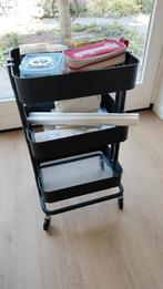 Zwarte trolley op wieltjes, nog heel mooi, Ophalen of Verzenden, Zo goed als nieuw