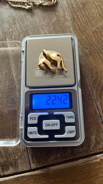 18karaats gouden hangende panter 22,42 beschikbaar voor biedingen
