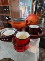 Collectie emaille potten, pannen en petroleum stel, Antiek en Kunst, Antiek | Emaille, Ophalen