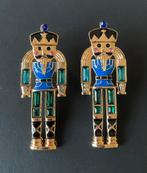 Notenkraker kerst oorbelken, Sieraden, Tassen en Uiterlijk, Oorbellen, Overige materialen, Ophalen of Verzenden, Zo goed als nieuw