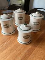 Vintage Victorian Pottery Voorraadpotten Set, Ophalen of Verzenden