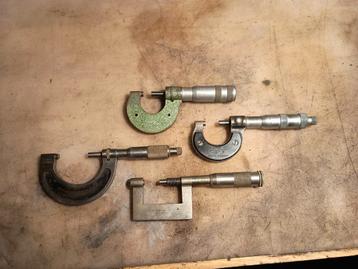 Micrometers Set: Mitutoyo, tesa, Helios, Mahr - 4 stuks beschikbaar voor biedingen