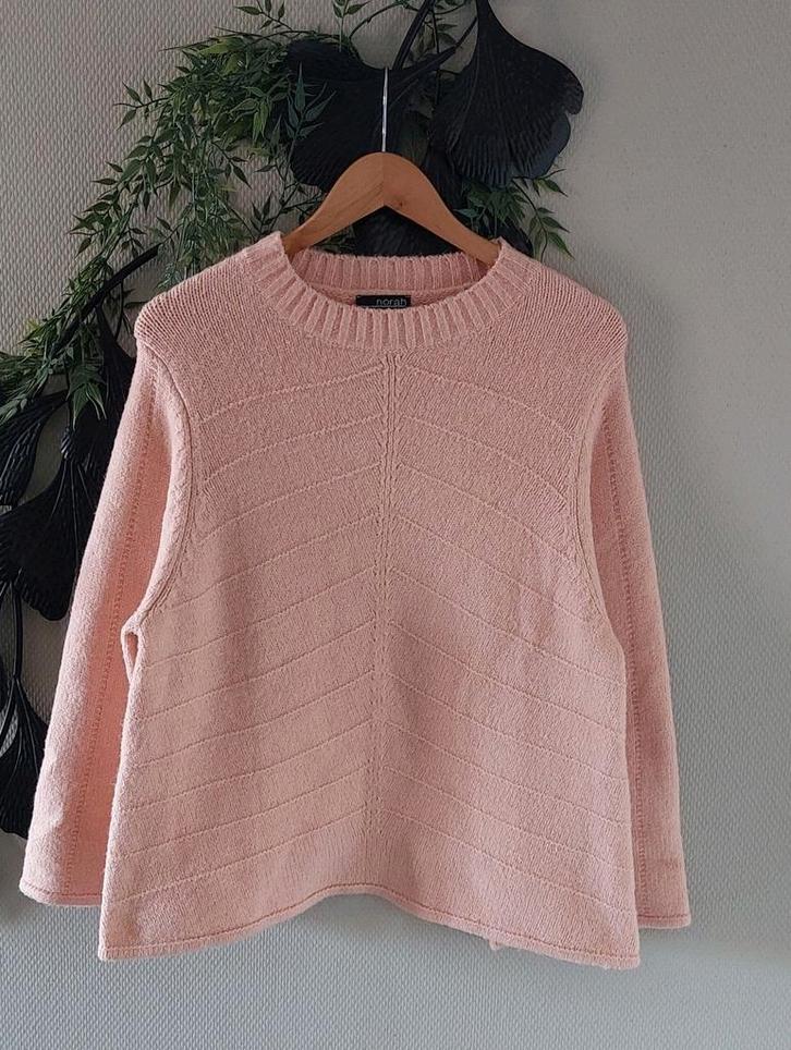 NORAH Trui rose met bewerking M🙂, Kleding | Dames, Truien en Vesten, Nieuw, Maat 38/40 (M), Roze, Ophalen of Verzenden
