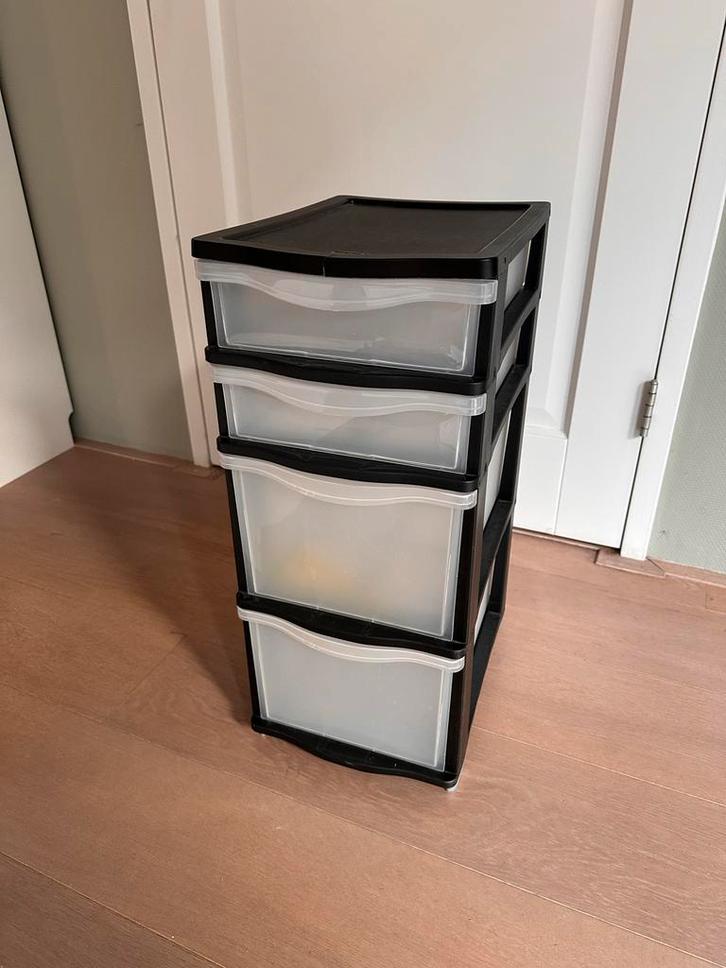 Tontarelli kunststof ladekastje op wieltjes, Huis en Inrichting, Kasten | Ladekasten, Zo goed als nieuw, Minder dan 100 cm, Minder dan 50 cm