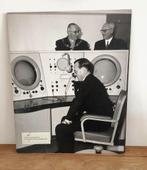 Vintage poster, foto Prins Bernhard retro jaren 60, 1960 tot 1980, Gebruikt, Ophalen of Verzenden, Foto