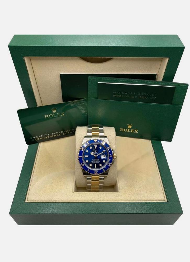 Rolex Submariner Bluesy - Nieuw in plastic two tone, Sieraden, Tassen en Uiterlijk, Horloges | Heren, Nieuw, Polshorloge, Rolex