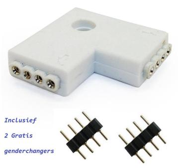 Snelkoppeling L voor Ledstrips SMD 5050 & SMD 3528 beschikbaar voor biedingen