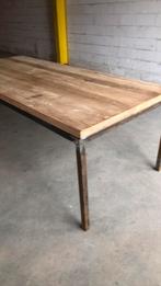 Stoer + Robuust - Teakhouten Tafelblad, Huis en Inrichting, Tafels | Eettafels, Ophalen, Teakhout, 200 cm of meer, 50 tot 100 cm