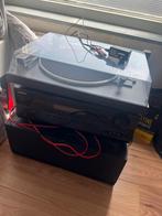 Platenspeler met versterker en boxen, Ophalen, Gebruikt, Dual