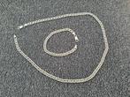 Set zilveren armband en ketting, Ophalen of Verzenden, Zo goed als nieuw, Zilver, Zilver