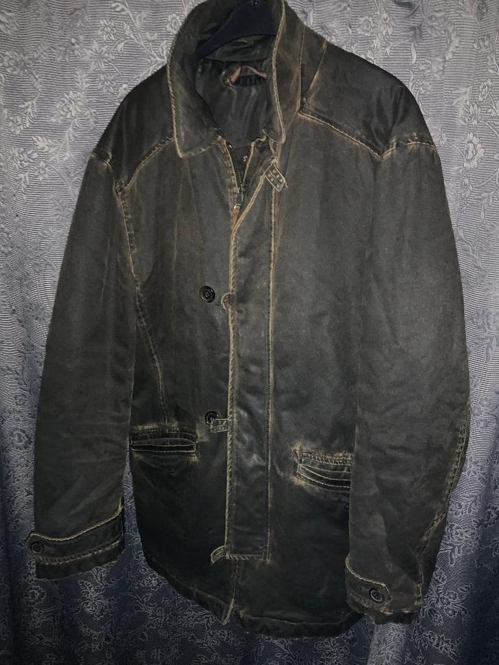 Winterjas van Stones. Mooie bruine “versleten” look XL / XXL, Kleding | Heren, Jassen | Winter, Zo goed als nieuw, Overige maten