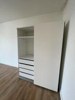 White Wardrobe Ikea PAX HASVIK; L: 150cm; W: 64cm; H: 200cm, Ophalen, Scandi, 200 cm of meer, 150 tot 200 cm