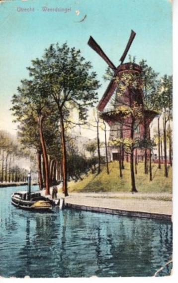 UTRECHT,- Weerdsingel met Molen en Stoomboot. 14-10 beschikbaar voor biedingen