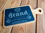 Leisteen snijplank met Brand logo, Verzamelen, Biermerken, Ophalen of Verzenden, Zo goed als nieuw, Overige typen, Brand